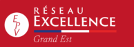 reseauexcellence horizontal logo fond rouge grand est2 01